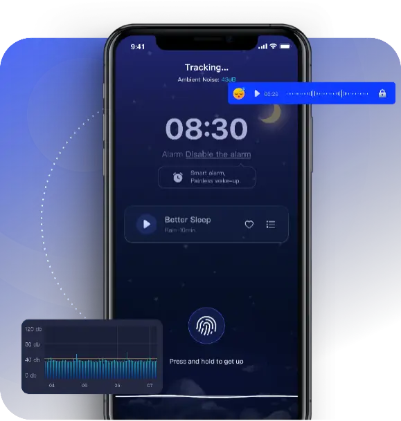 Turn on the sleep tracking button to start tracking