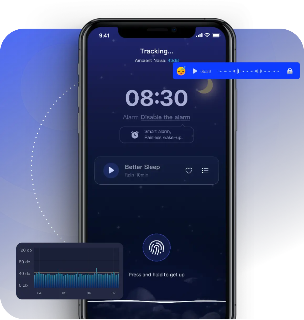 Turn on the sleep tracking button to start tracking